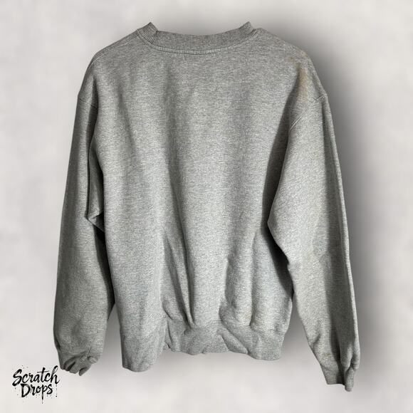 Champion Eco Authentic Gray Crewneck Sweatshirt Pullover Size Small 23x27 - Picture 3 of 4